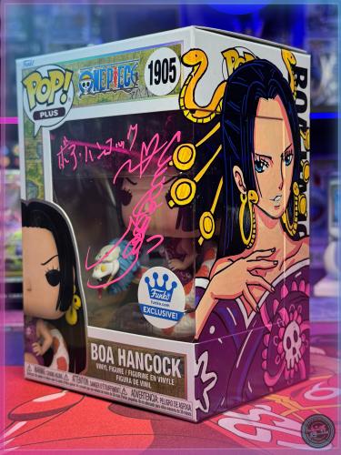 Funko Pop Boa Hancock 1905 One Piece Anime Signed JVA Japanese Mitsuishi + Custom ART + SWAU COA
