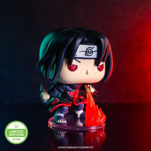 Funko Pop! Naruto Itachi Uchiha (Fireball Jutsu) with Pop! Protector