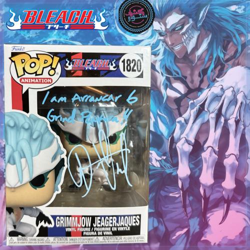 Funko Pop Grimmjow JeagerJaques Bleach Signed David Vincent