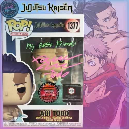Funko Pop! : Jujutsu Kaisen Aoi Todo Chalice Collectibles 1377 Signed