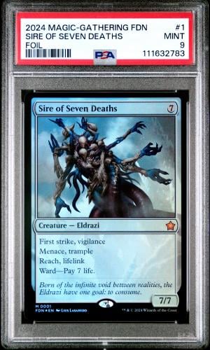 2024 MAGIC THE GATHERING FOUNDATIONS #1 SIRE OF SEVEN DEATHS FOIL