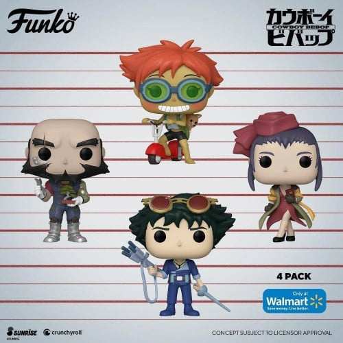 Funko Pop! Animation: Cowboy Bebop - Bebop 4-Pack (Walmart Exclusive)