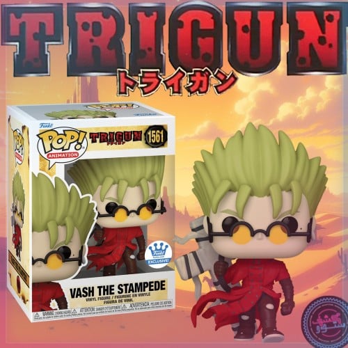 Funko Pop! Animation: VASH THE STAMPEDE WITH PUNISHER CROSS Eclusive
