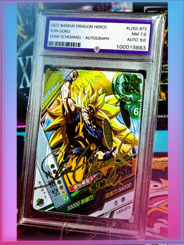Bandai Dragon Heros - Son Goku Signed by Sean Schemmel Graded Card