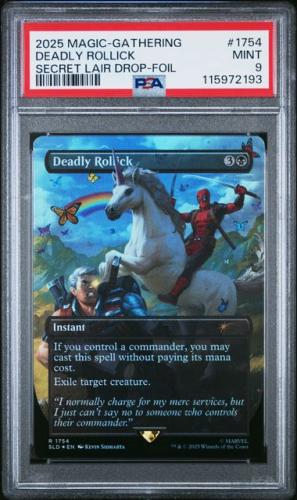 PSA 2025 MAGIC THE GATHERING Deadpool SECRET LAIR DROP #1754 DEADLY ROLLICK SECRET LAIR DROP-FOIL