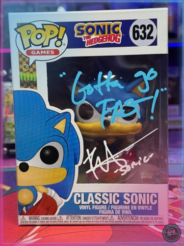 Funko Pop Sonic the Hedgehog Classic #632 Signed by Roger Craig + JSA COA