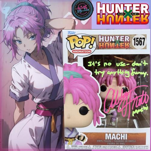 Funko Pop Hunter X hunter Machi Signed By abby Trott