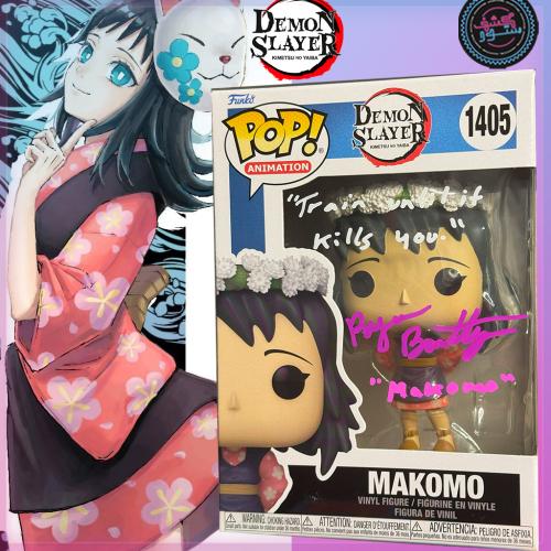 Funko Pop Demon Slayer: Makomo Signed By Ryan Bartley  + coa