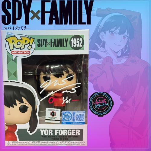 Funko Pop Yor Forger SpyxFamily #1952  Chalice Collectable Pre-Released Signed By Natalie Van Sistine with JSA