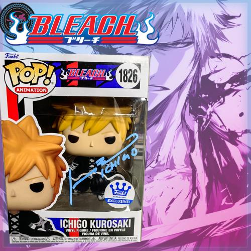 Funko Pop! Ichigo Kurosaki Funkoshop #1826 Bleach Signed by Jonny Yong Bosch w/ COA