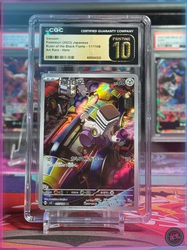 CGC Pristine 10- Pokémon 2023 - Ruler of the Black Flame - Veroom - ART rare