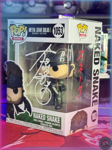 FUNKO POP Metal Gear Solid: Snake Eater Naked Snake 1053  signed by Japanese Voice actor Akio Otsuka
