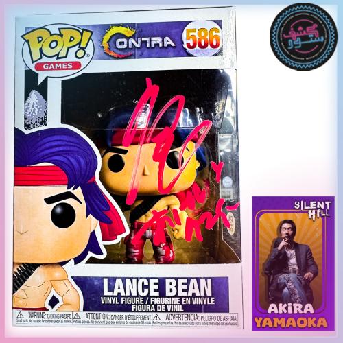 Funko Pop! Games: Contra- Lance - Signed By Akira Yamaoka, with COA PSA
