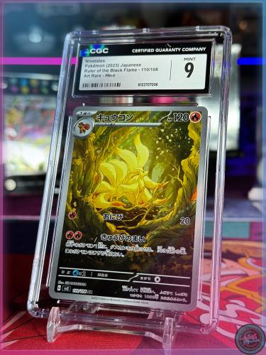 CGC Ruler of the black Flames  POKEMON 2023 JAP NINETALES Art Rare