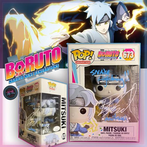 Funko Pop Mitsuki #673 Boruto Signed By Robbie Daymond JSA COA