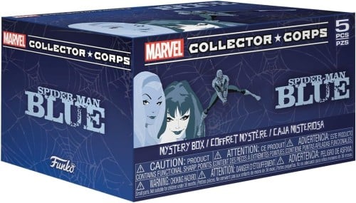 Funko Marvel Collector Corps Box Spiderman Blue -  Exclusive Collectors Box