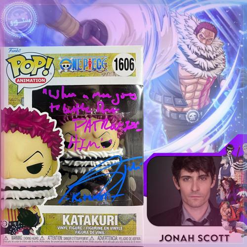 Funko POP! Animation One Piece Katakuri Figure #1606 Signed by Johnah Scott