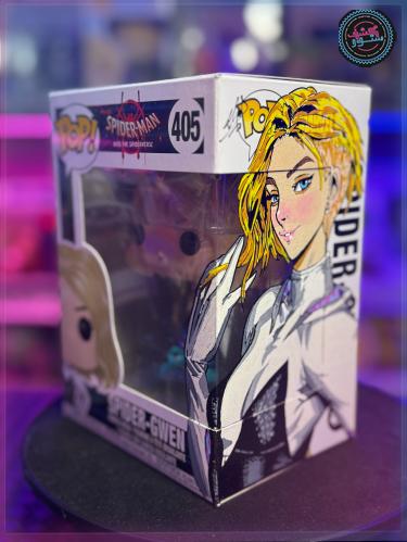 Funko Pop! Vinyl: Marvel - Spider-Gwen (Into the Spider-Verse) #405  + CUSTOM art