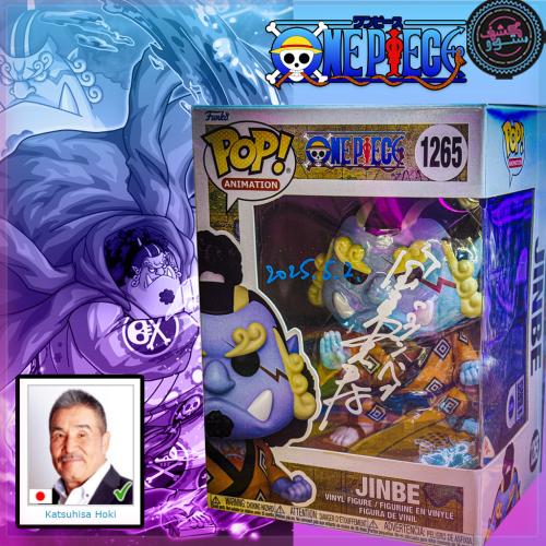 Funko Pop! Once Piece Jinbe #1265 Signed By JVA Katsuhisa Hōki + COA