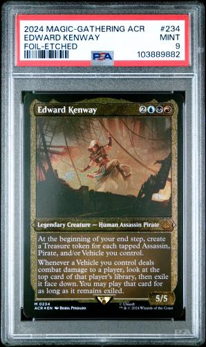 2024 MAGIC THE GATHERING ASSASSIN'S CREED #234 EDWARD KENWAY FOIL-ETCHED