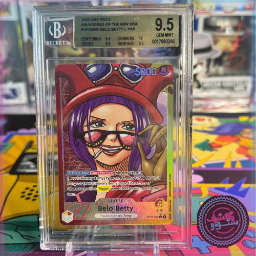 2023 One Piece Awakening OF The New Era OP05002 Belo Betty Leader Paralle Chopper Beckett Graded