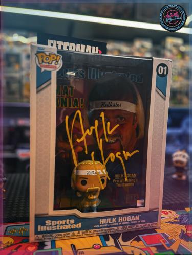 Funko Pop HULK HOGAN Sports Illustrated Cover Signed With COA