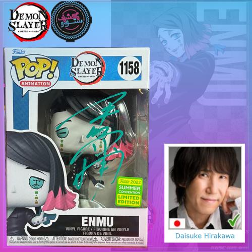 Funko Pop! Demon Slayer - Enmu #1158 Summer Convention Exclusive Signed by Daisuke Hirakawa Japanese