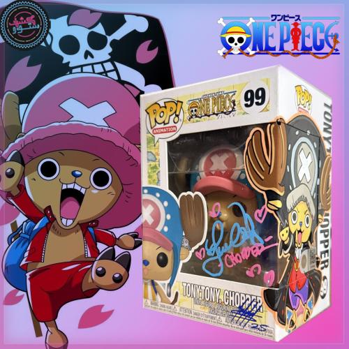Funko POP One Piece  Anime Tony Tony Chopper signed by Brina Palencia + ART