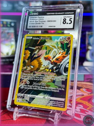 CGC Black Star Promos Crown Zenith Tin POKEMON 2023 GALARIAN ZAPDOS