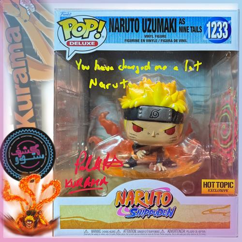 Funko Pop! Deluxe Naruto Uzumaki #1233 Autographed...