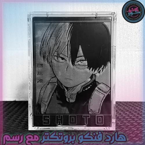 حامي بوبشيلد درع مخصص لفنكو بوب مع الرسم Custom PopShield Armor Funko POP Protector MHA Todorokie