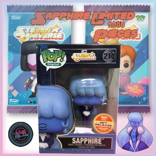 Funko Pop Digital Steven Universe .. SAPPHIRE #214 Legendary LE 2000 NFT Digital Legendary