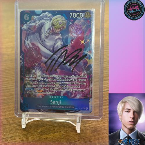One Piece TCG – Sanji OP11-051 Alt Art  - Signed by Actor Taz Skylar