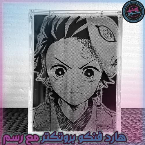 حامي بوبشيلد درع مخصص لفنكو بوب مع الرسم Custom PopShield Armor Funko POP Protector Demon Slayer Tanjiro