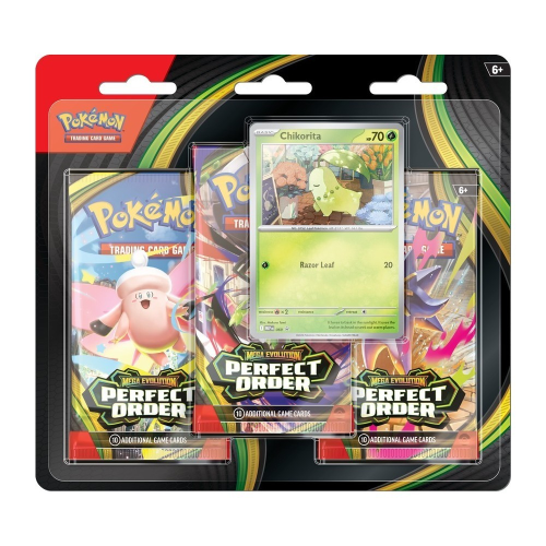 Pokemon Mega Evolution ME3 Perfect Order 3-Pack Blister
