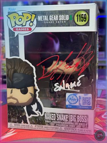 Funko POP! Metal Gear Solid NAKED SNAKE (BIG BOSS) Exclusive Signed by David Hayter + JSA COA