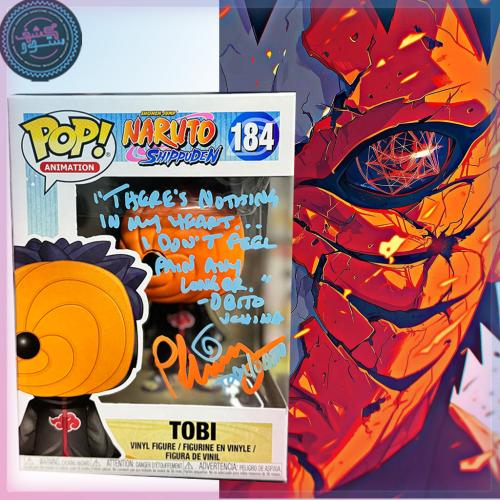 Funko POP! Shonen Jump Naruto Shippuden Tobi #184 SIGNEDMichael Yurchak