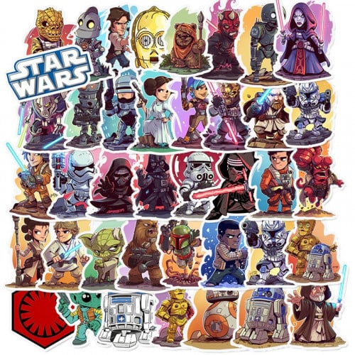 استكرات حرب النجوم  (10 حبات بالحظ)    Star wars