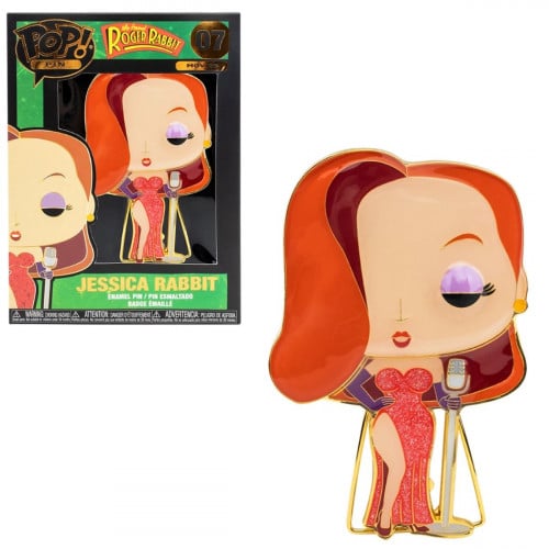 Funko Pop Roger Rabbit Jessica Rabbit Large Enamel Pin