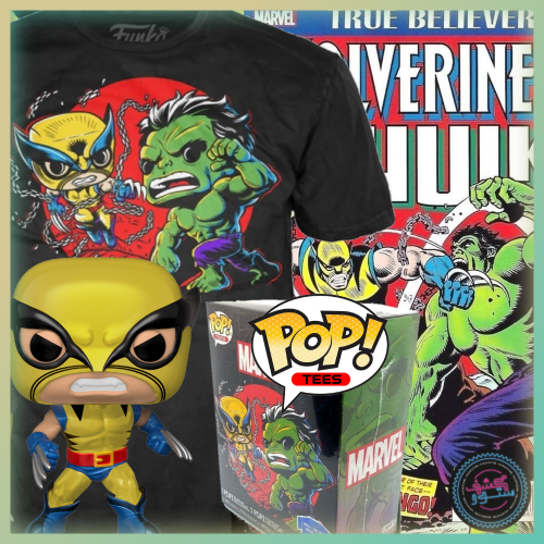 Funko Pop Marvel Metallic Wolverine Pop And Tee Exclusive
