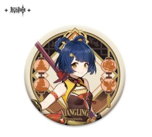 Genshin Impact - Xiangling - Can Badge - Liyue Port Theme Series Character Can Badge (Mihoyo)