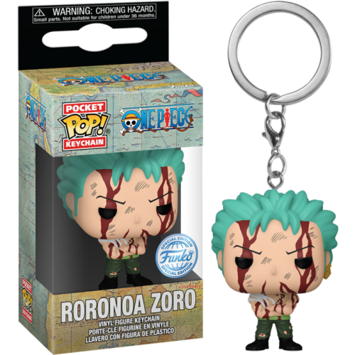 Funko Anime One Piece Pop! Keychain Roronoa Zoro N...