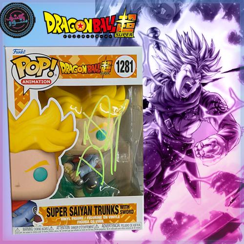 Funko pop Dragon ball super Super Saiyan Trunks signed by DJ Rivers