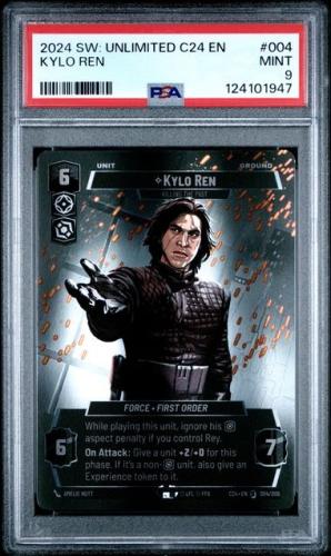 PSA 09 TCG 2024 SW: Unlimited C24 EN Kylo Ren