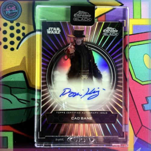 2024 Topps Chrome Star Wars Duality of the Galaxy Auto Dorian King as Cad Bane