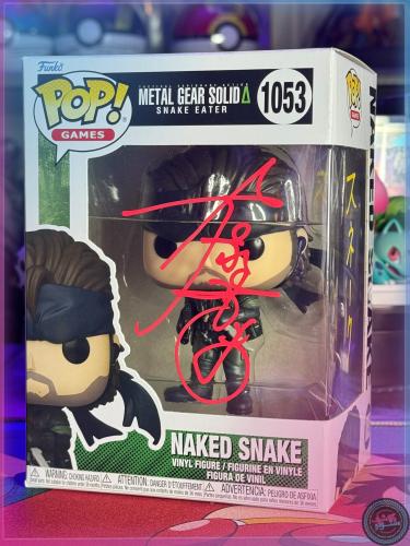 FUNKO POP Metal Gear Solid: Snake Eater Naked Snake 1053  signed by Japanese Voice actor Akio Otsuka