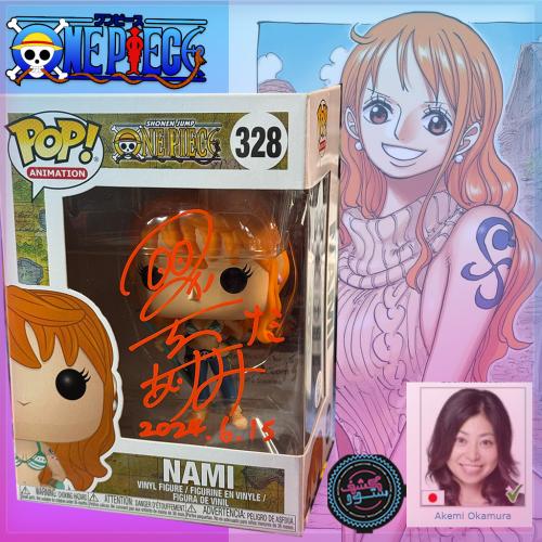 Funko Nami #328 One Piece Akemi Okamura (岡村 明美) - Signed -COA