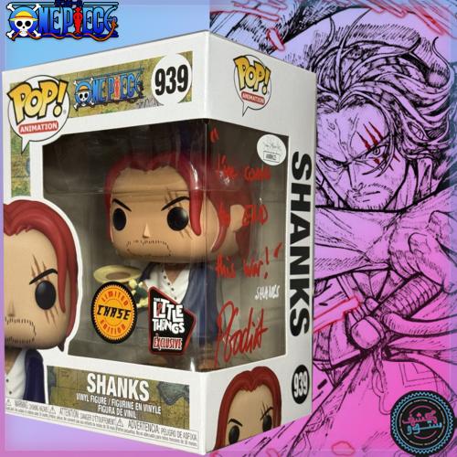 Funko One Piece Shanks The Little Things Sticker TLT Chase Signed By Peter Gadiot COA