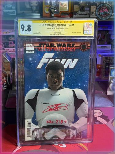 CGC 9.8 Signiture Series Star Wars : Age of Resistance - Finn# 1 Signed