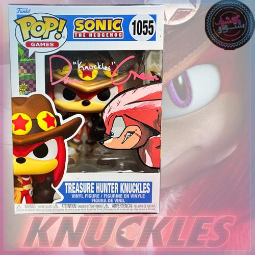 Sonic the Hedgehog Funko POP! Signed by  Dan Green:  Treasure Hunter Knuckles Figure #1055